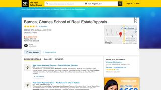 Barnes, Charles School of Real Estate/Apprais 300 NW 27th St ...