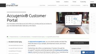Accugenix® Customer Web Portal | Charles River