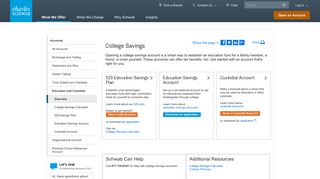 College Savings Account: Schwab Brokerage ... - Charles Schwab