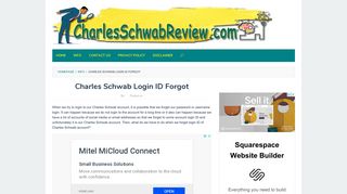 Charles Schwab Login ID Forgot | Charles Schwab Review