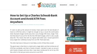 How to Set Up a Charles Schwab Bank Account and Avoid ATM Fees ...