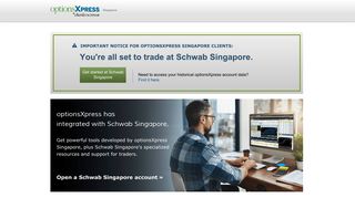 optionsXpress Singapore