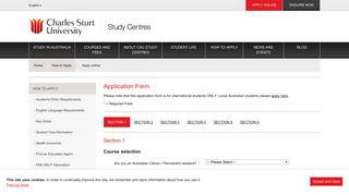 Apply online - Charles Sturt University Study Centres