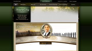 Charles White Login - Toledo, Ohio | The House of Day Funeral ...