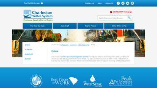 Online | Charleston Water System, SC - Official Website