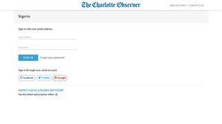 E-edition - Charlotte Observer