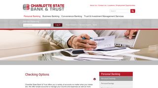 Personal Checking - Charlotte State Bank