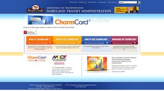 CharmCard | Maryland Transit Administration