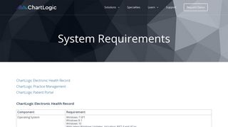 System Requirements | ChartLogic