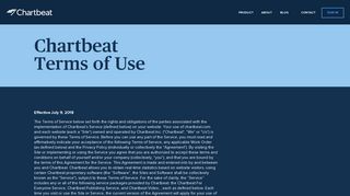 Chartbeat | Terms of Use