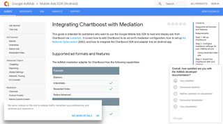 Integrating Chartboost with Mediation | Android | Google Developers
