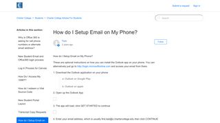 How do I Setup Email on My Phone? – Charter College