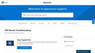 WiFi Router Troubleshooting - Spectrum.net