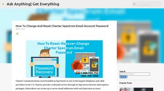 How To Change And Reset Charter Spectrum Email Account Password