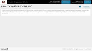 About Charter Foods, Inc - talentReef Applicant Portal