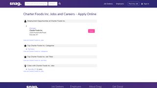 Charter Foods Inc. Job Applications | Apply Online at Charter Foods ...