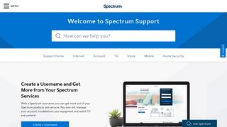 Create a Username - Spectrum.net