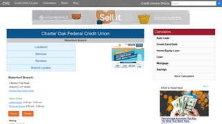 Charter Oak Federal Credit Union - Credit Unions Online