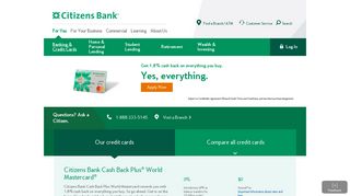 Credit Cards | Compare All Offers and Apply Here | Citizens Bank