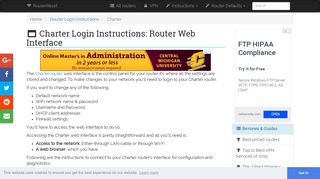 Charter Login: How to Access the Router Settings | RouterReset