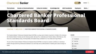 CBI | Chartered Banker Professional Standards Board
