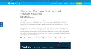 Charter Email Login Help (Spectrum) and Password Reset/ Recovery