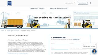 Innovative Marine Solutions - Marine Cargo Insurance at Tata AIG ...