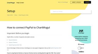 How to connect PayPal to ChartMogul – Help Center