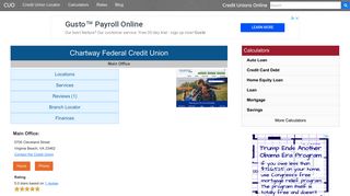 Chartway Federal Credit Union - Credit Unions Online