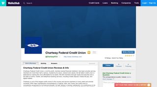 Chartway Federal Credit Union Reviews: 16 User Ratings - WalletHub