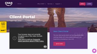About The Client Portal | CHAS