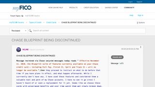 CHASE BLUEPRINT BEING DISCONTINUED - myFICO® Forums - 5349138