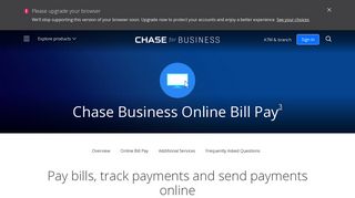 Bill Pay | Chase For Business | Chase.com