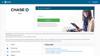 Chase: Login, Bill Pay, Customer Service and Care Sign-In - Doxo