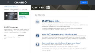 United Club Credit Card | Chase.com - Chase Credit Cards
