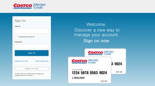 Costco Member Credit: Sign On