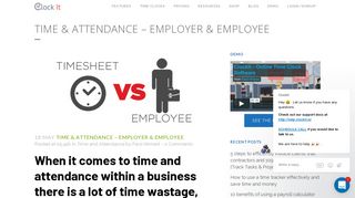 Time & Attendance – Employer & Employee - ClockIt