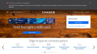 Tarjeta de crédito, hipoteca, banca, vehículo | Chase Online | chase.com