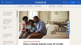Is a home equity line of credit right for you? - Chase.com