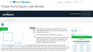 Chase Home Equity Loan Services Review - Pros and Cons