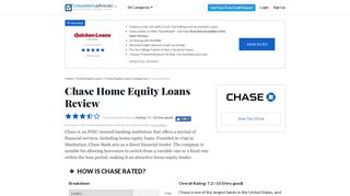 2019 Chase Reviews: Home Equity Loans - ConsumersAdvocate.org