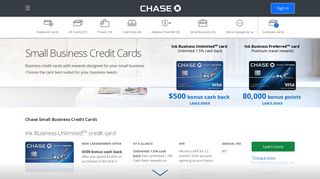 Business Credit Cards - Business Credit Card Offers | Chase.com