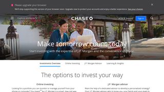 Investing Plans | J.P. Morgan Financial Advisor | Chase.com