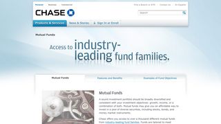 Mutual Funds, Information for your Long-Term Financial ... - Chase.com