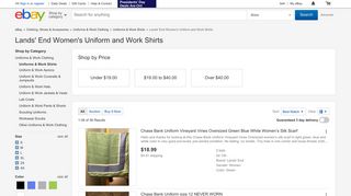 Lands' End Women's Uniform and Work Shirts | eBay
