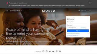 Credit Line Increase | Credit Cards | chase.com