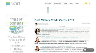 Best Military Credit Cards: 2019 Comparison - Credit Card Insider