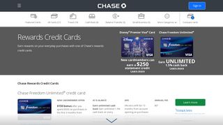 Rewards Credit Cards | Chase.com