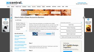 How to Add a Chase Account to Quicken | Your Business