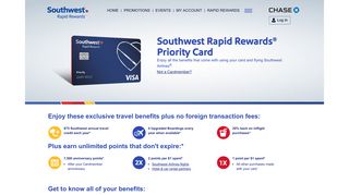 Southwest Priority Credit Card | Southwest ... - Chase Credit Cards